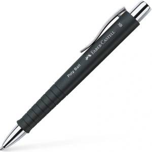 Faber-Castell Poly Ball черна химикалка FC241153 (FC241153)