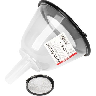 Plastový lievik s polovičným krytom a filtrom 13,5 cm AMIO-04042