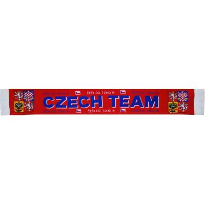 Šál pletený Česká republika Czech Team Do toho!