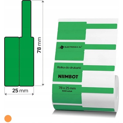 Termální samolepky etikety pro tiskárnu Niimbot K3 kabely 38x25+40 1000ks