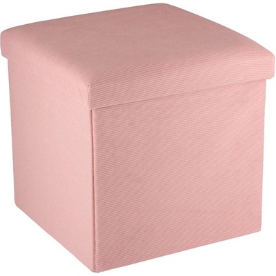 ARTICASA Taburet s úložným prostorem růžová ED-255281ruzo – Zboží Dáma