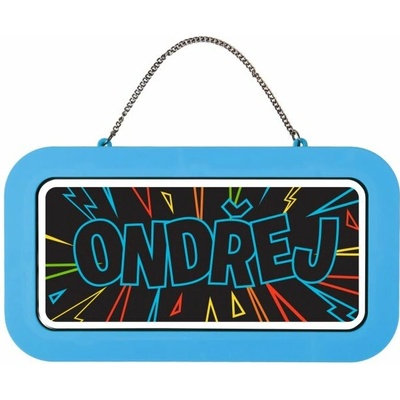 Albi Neonová cedulka se jménem - Ondřej