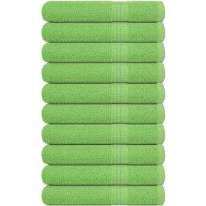 vidaXL Кърпи FROGN 10 бр. Ябълково зелени 100x200 см 360 г/м2 (137036)
