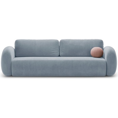 Cosmopolitan Design Сиво-син кадифен сгъваем/с място за съхранение диван 262 cm Tonale - Cosmopolitan Design (COS_3SF_121_F1_TONALE4)