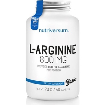 Image 1 of Nutriversum L-Arginine 800mg, 60 Capsules