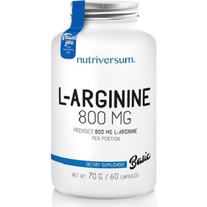 Nutriversum L-Arginine 800mg, 60 Capsules