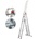 KRAUSE Стълба Krause алуминиева трираменна професионална 3x10 бр. , 6.9 м, 150 кг, Monto Tribilo