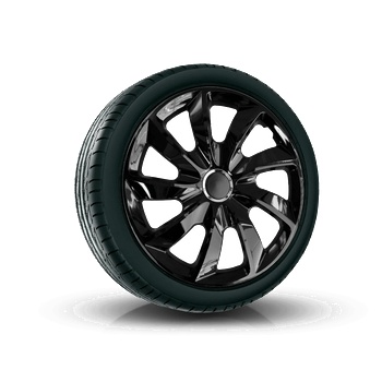 Image 1 of NRM капаци за колела 16", stig ЛАКИРАНИ ЧЕРНИ 4брой (vtv-pu-22171)