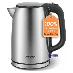 COSORI Electric Kettle Stainless Steel, 1.7 Liters, Plastic-Free - CEK-S152-VEU - mallbg Електрически кани