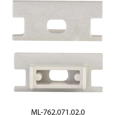 ML-762.071.02.1 Koncovka pro BD s otvorem, stříbrná barva, 1 ks