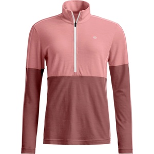 Ortovox Дамско мериносово термобельо Ortovox Women's 185 Rock'N'Wool Zip Neck Merino base layer - Dusk Rose (115-2706-0214)