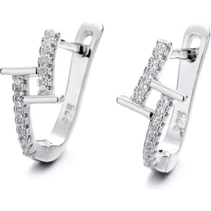 Silenti Jewelry Сребърни обеци "Модернизъм