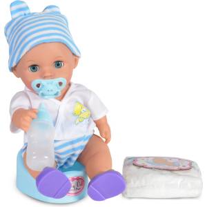 Tutu love Пишкаща кукла Tutu love - С обувки и гърне, 31cm, Синя (108319)