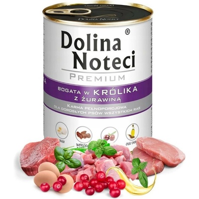 Dolina Noteci Premium králik a brusnice 800 g