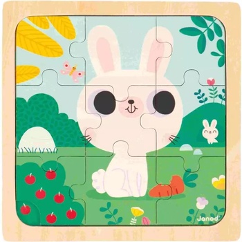 Image 1 of Janod Дървен пъзел Janod - Зайче (J07112)
