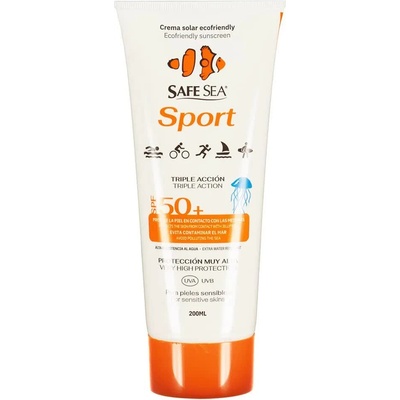 Safe Sea Sport SPF50+ Jellyfish Protection Sunscreen 200ml - Clear (White)
