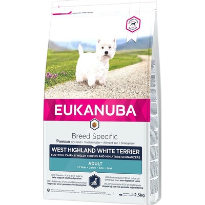 Eukanuba Adult Breed Specific West Highland White Terrier 3 x 2,5 kg