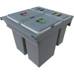 Elletipi Square 2.0 - Кош за отпадъци разделен 64л PA3 INC5060A (PA3 INC5060A)