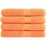 vidaXL Премиум кърпи SOLUND 4 бр оранжеви 100x200 см 600 gsm (137390)