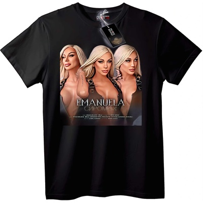 NOONEBRAND Тениска Emanuela Cipomax - S, Black