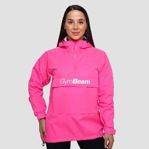 GymBeam Дамско яке за дъжд Smock Jacket Fuchsia S