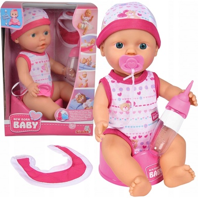 Simba New Born Baby Darling pije a ciká 30 cm