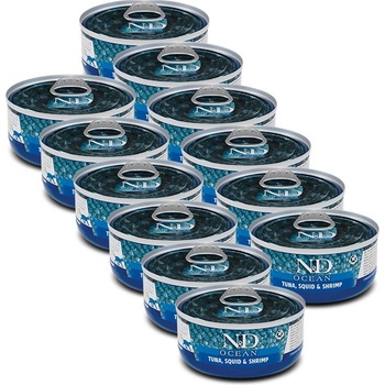 N&D cat tuna squid & shrimp 12 x 70 g