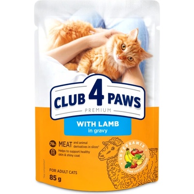 Club 4 Paws Premium With lamb in gravy 85 g