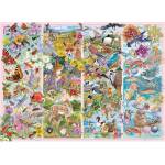 Gibsons - Puzzle Curious Creatures - 1 000 piese