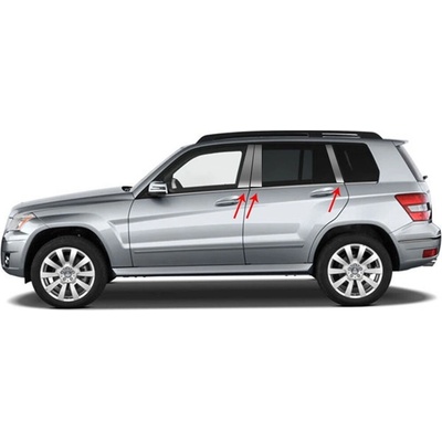 Nerez čierne kryty okenných stĺpikov Mercedes GLK 2019-2015