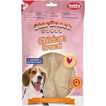 Image 1 of NOBBY Лакомство StarSnack сушени пилешки гърди - 100% пилешко месо и 3, 5% мазнини, изсушени чрез замразяване, 40 гр - NOBBY Германия - 50792