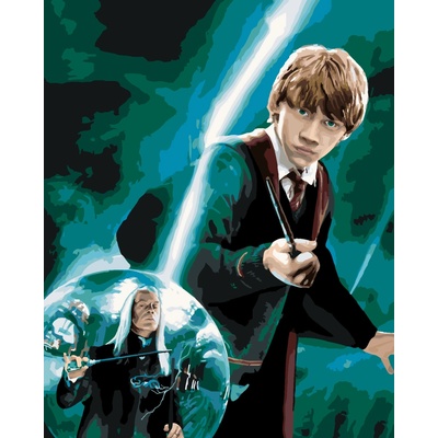 ZUTY Malování podle čísel PLAKÁT HARRY POTTER A FÉNIXŮV ŘÁD RON Rozměr 40 x 50 cm Rámování vypnuté plátno na rám