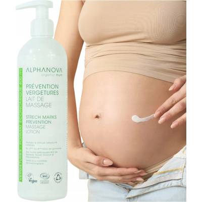 Alphanova Sante, tělové mléko proti striím na bázi rostlinných olejů, 400 ml