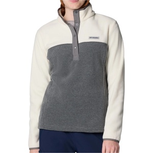 Columbia Дамски поларен пуловер Columbia Women's Benton Springs 1/2 Snap Pull Over II Fleece jumper - City Grey Heather / Chalk (105-5261-0314)