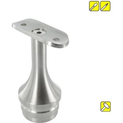 Feldmann Nerezový držiak okrúhleho madla zábradlia pr.42,4mm 50253-240 brus, na rúrku pr.42,4mm, pevný