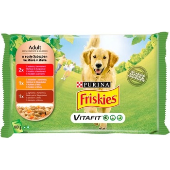 Friskies Dog Adult Multipack 4x100 g