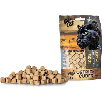 Kid Cat Super Premium 100% Mrazom sušené pštrosie mäso pre mačky 25 g