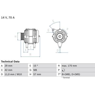 Generátor BOSCH 0 986 049 960