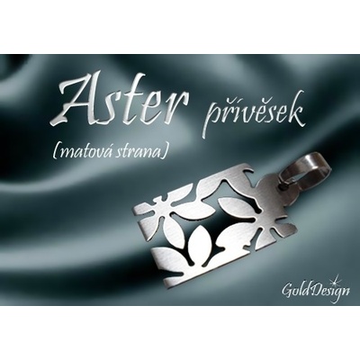 Gold Design Aster přívěsek nerez ocel mat GD964