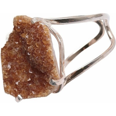 Nefertitis Be Beautiful Citrín drúza prsten NF54557