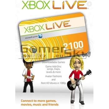 Microsoft Xbox Live predplatená karta 2100 bodov