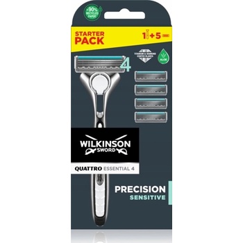 Wilkinson Sword Quattro Titanium Sensitive + 4 ks hlavic