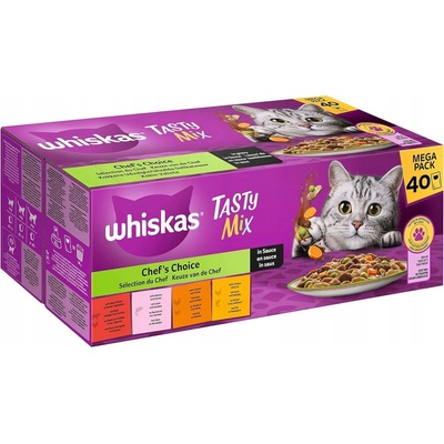 Whiskas mix chutí 40 ks 3,4 kg