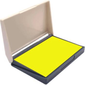 Shiny Poduška pre drevené pečiatky žltá 8,8 x 5,7 cm