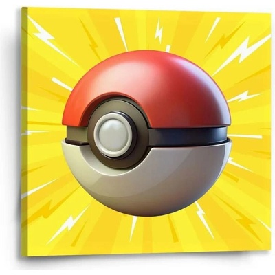Sablio Obraz Pokemon ball Exploze - 50x50 cm