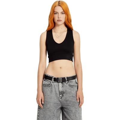 VOLCOM tričko Gimmestank Rib BLK