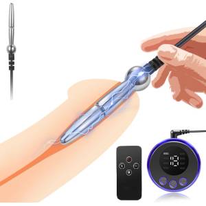 SuperLove E-Stim Cock Torture Set Bipolar Penis Plug Small