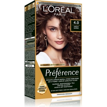 L'Oréal Préférence боя за коса цвят 4.0 Hnědá