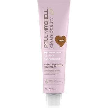 Paul Mitchell Clean Beauty Color Depositing Treatment подхранваща маска за боядисана коса цвят Cocoa 150ml