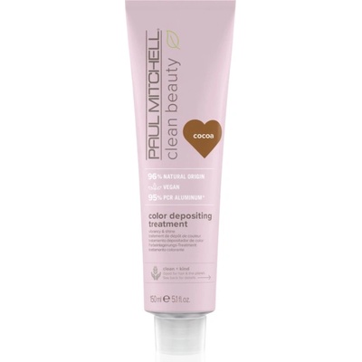 Paul Mitchell Clean Beauty Color Depositing Treatment подхранваща маска за боядисана коса цвят Cocoa 150ml